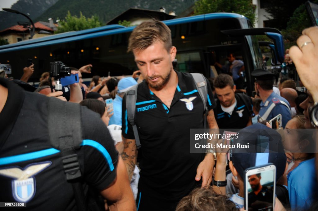 SS Lazio Arrives In Auronzo Di Cadore For Pre-Season Training Camp