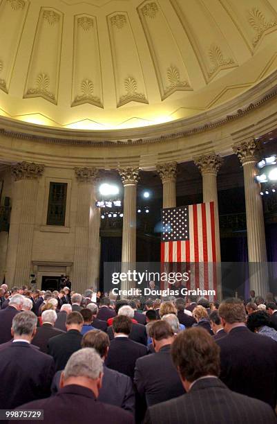 Father Daniel P. Coughlin, chaplain of United States House of Representatives, delivers the invocation during the Commemorative Joint Meeting of...