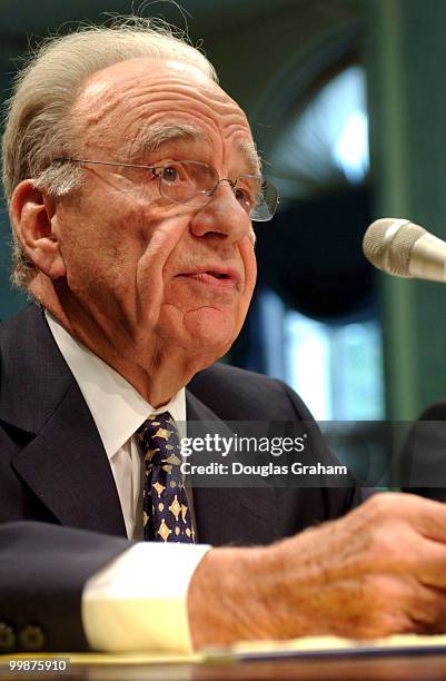 Rupert Murdoch, chairman/chief executive, News Corporation during the full committee hearing on media ownership focusing on television broadcast...