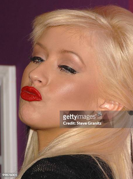 Honoree singer Christina Aguilera arrives at Variety's 1st Annual Power of Women Luncheon at The Beverly Wilshire Hotel on September 24, 2009 in...