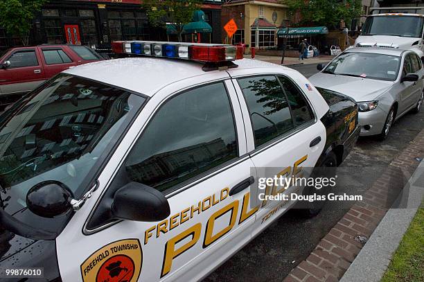 Freehold Township, N.J., police cruiser that has been parked illegally in a ZipCar only parking space for the past 3 days has now caused the ZipCar...