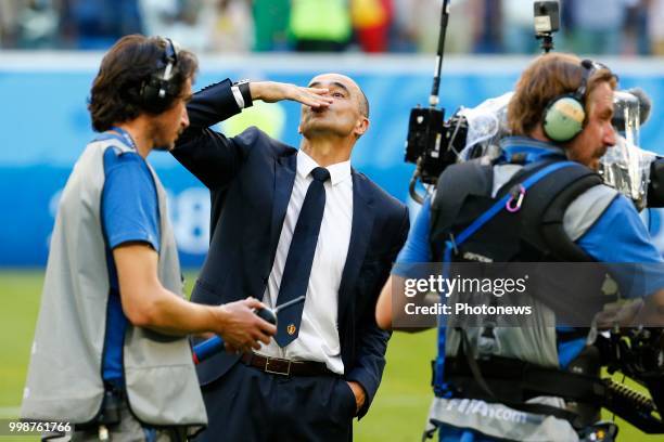 Roberto Martinez head coach of Belgian Team during the FIFA 2018 World Cup Russia Play-off for third place match between Belgium and England at the...