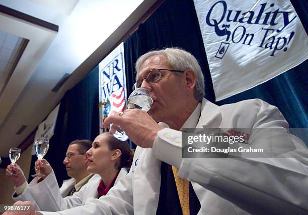 The National Rural Water Association's, 'Great American Water Taste Test' at the Hyatt Regency on Capitol Hill. David Roskowic, manager for...