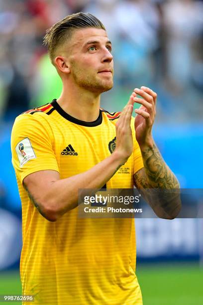 Toby Alderweireld defender of Belgium pictured during the FIFA 2018 World Cup Russia Play-off for third place match between Belgium and England at...
