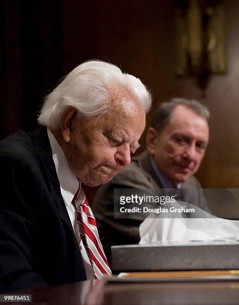 Senator Robert Byrd, D-W.VA., during the full committee hearing on "Senate Procedures for Consideration of the Budget Resolution/Reconciliation in...