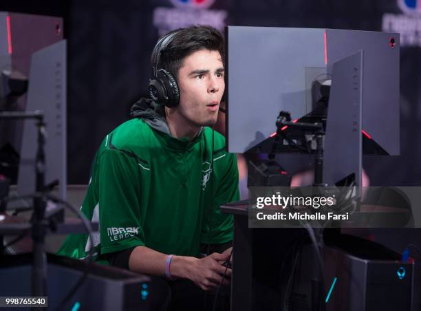 ProFusion of Celtics Crossover Gaming looks on during game against Kings Guard Gaming during Day 3 of the NBA 2K - The Ticket tournament on July 14,...