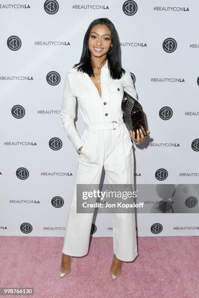 Jayde Pierce attends the Beautycon Festival LA 2018 at the Los Angeles Convention Center on July 14, 2018 in Los Angeles, California.