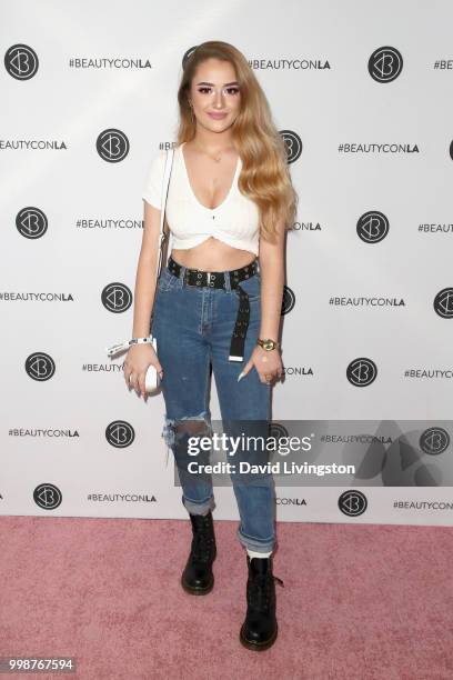 Madison Ashleigh attends the Beautycon Festival LA 2018 at the Los Angeles Convention Center on July 14, 2018 in Los Angeles, California.