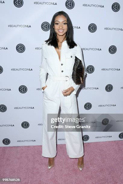 Jayde Pierce attends the Beautycon Festival LA 2018 at the Los Angeles Convention Center on July 14, 2018 in Los Angeles, California.