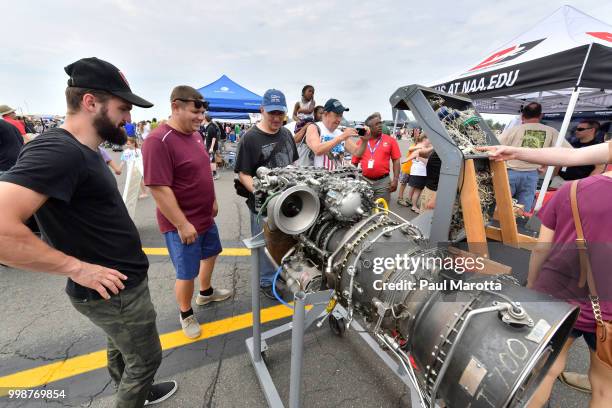 General atmosphere at the 2018 Great New England Air and Space Show on July 14, 2018 in Chicopee, Massachusetts.