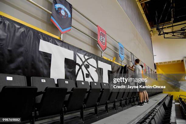 General view at Eagle's Nest Arena for the start of The Basketball Tournament Western Regional on July 13, 2018 in Los Angeles, California. The...