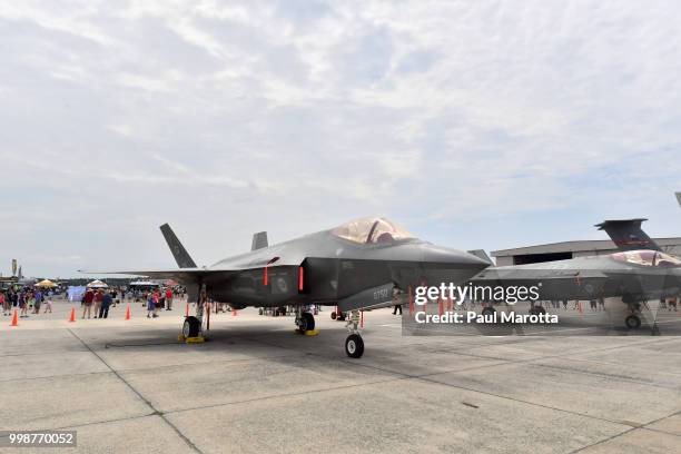 General atmosphere at the 2018 Great New England Air and Space Show on July 14, 2018 in Chicopee, Massachusetts.