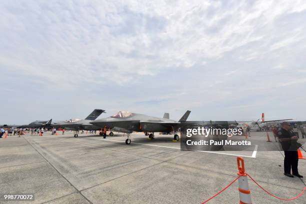 General atmosphere at the 2018 Great New England Air and Space Show on July 14, 2018 in Chicopee, Massachusetts.