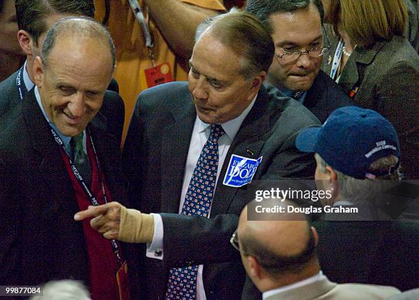Bob Dole on the floor of the Republican National Convention on the 3rd night of the at the Excel Center in St. Paul, September 2, 2008.