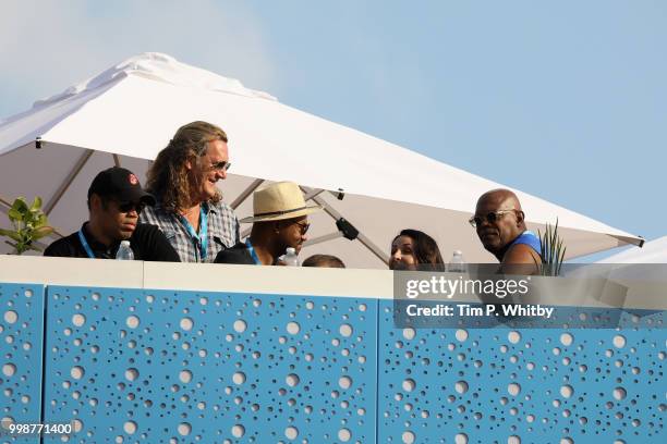 Samuel L. Jackson attends as Barclaycard present British Summer Time Hyde Park at Hyde Park on July 14, 2018 in London, England.