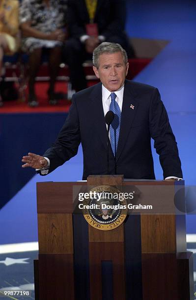 President George W. Bush the 2004 Republican National Convention in New York City.