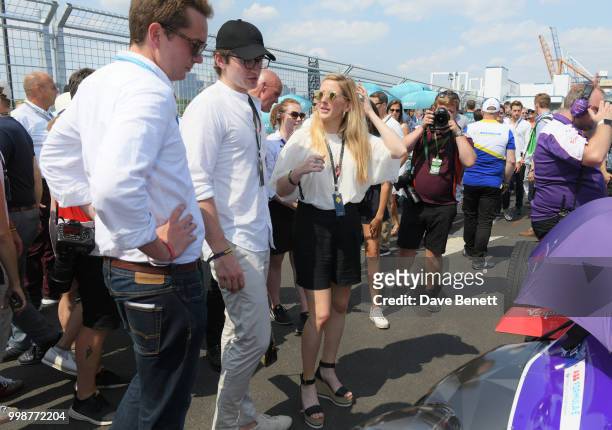 Caspar Jopling and Ellie Goulding attend the Formula E 2018 Qatar Airways New York City E-Prix, the double header season finale of the 2017/18 ABB...