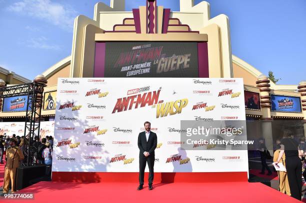 Producer Stephen Broussard attends the European Premiere of Marvel Studios "Ant-Man And The Wasp" at Disneyland Paris on July 14, 2018 in Paris,...