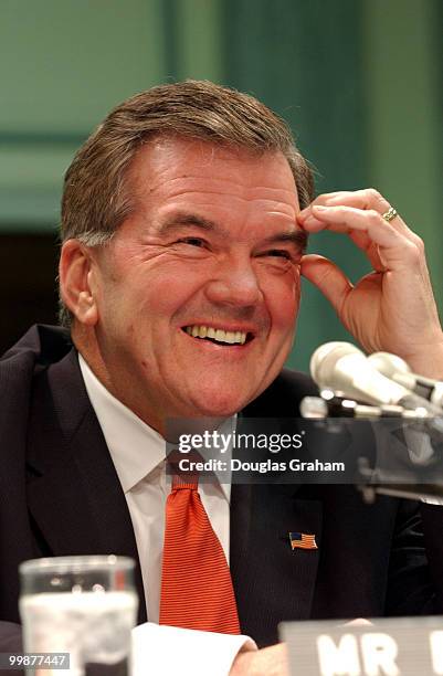 Secretary of Homeland Security, Tom Ridge, during the Senate Commerce, Science and Transportation Committee Full committee hearing on transportation...