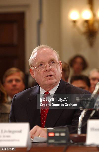 Wilson Livingood Sergeant at Arms, U.S. House of Representatives during the hearing on Capitol security, emergency preparedness and infrastructure...