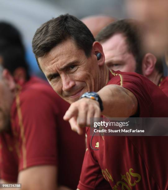 Arsenal Doctor Gary O'Driscoll during the pre-season friendly between Boreham Wood and Arsenal at Meadow Park on July 14, 2018 in Borehamwood,...