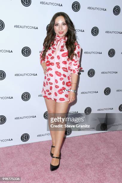 Ava Cantrell attends the Beautycon Festival LA 2018 at the Los Angeles Convention Center on July 14, 2018 in Los Angeles, California.