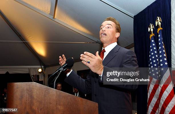 Governor-Elect Arnold Schwarzenegger thanks David Dreier and his California colleagues for hosting a reception to welcome the new Governor to...