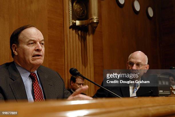 Chairman Richard Shelby and Robert Bennett during the full committee markup of S.1881, the "San Francisco Old Mint Commemorative Coin Act"; S.633,...