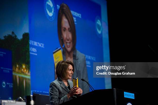 Speaker Nancy Pelosi delivered the opening remarks at the 78th Winter Meeting of the United States Conference of Mayors this at the Capital Hilton....