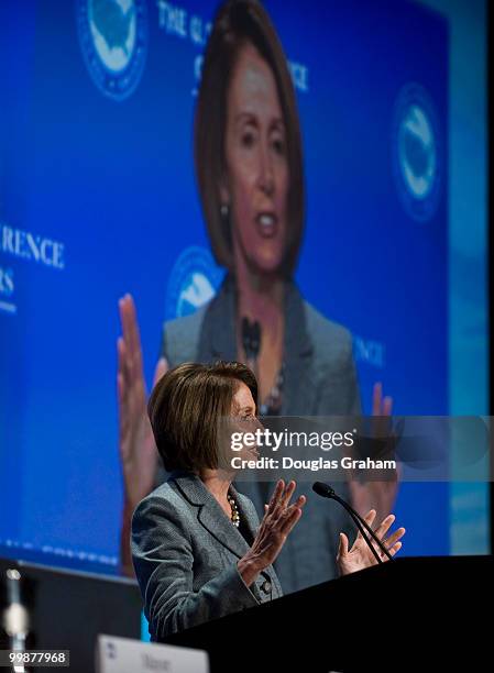 Speaker Nancy Pelosi delivered the opening remarks at the 78th Winter Meeting of the United States Conference of Mayors this at the Capital Hilton....