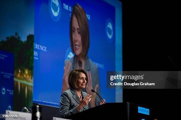 Speaker Nancy Pelosi delivered the opening remarks at the 78th Winter Meeting of the United States Conference of Mayors this at the Capital Hilton....