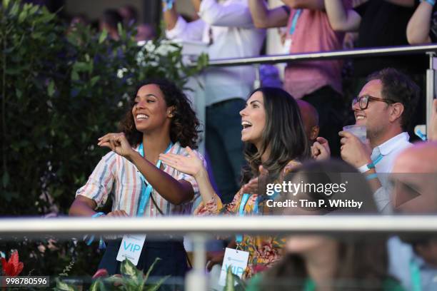 Rochelle Humes and Alan Carr attend as Barclaycard present British Summer Time Hyde Park at Hyde Park on July 14, 2018 in London, England.