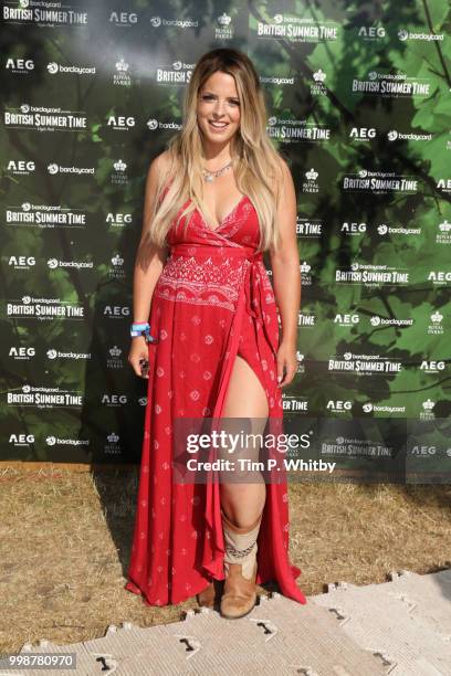 Crissie Rhodes attends as Barclaycard present British Summer Time Hyde Park at Hyde Park on July 14, 2018 in London, England.