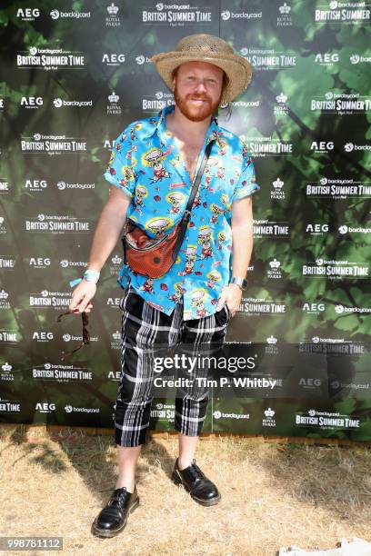 Leigh Francis attends as Barclaycard present British Summer Time Hyde Park at Hyde Park on July 14, 2018 in London, England.