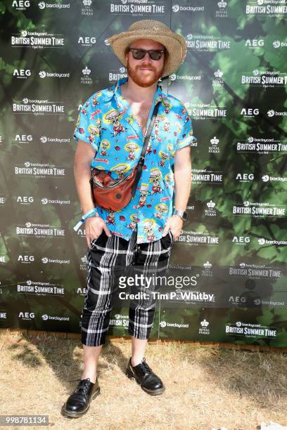 Leigh Francis attends as Barclaycard present British Summer Time Hyde Park at Hyde Park on July 14, 2018 in London, England.