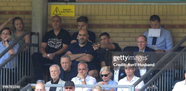 Fabian Balbuena of West Ham United watches his new teammates during the pre-season friendly between Wycombe Wanderers and West Ham United at Adams...