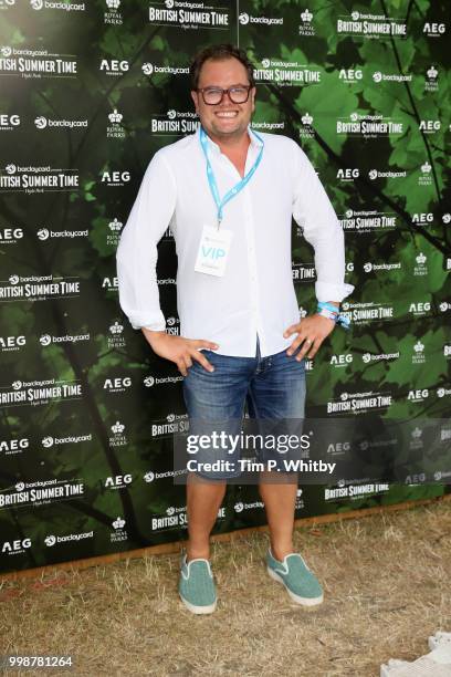 Alan Carr attends as Barclaycard present British Summer Time Hyde Park at Hyde Park on July 14, 2018 in London, England.