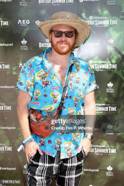 Leigh Francis attends as Barclaycard present British Summer Time Hyde Park at Hyde Park on July 14, 2018 in London, England.