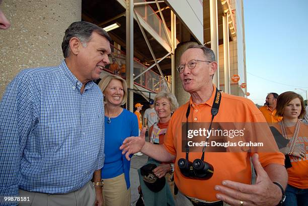 Mel Martinez, Kitty Martinez, Honey Alexander and Lamar Alexander attended the University of Tennessee vs. University of Florida football game....