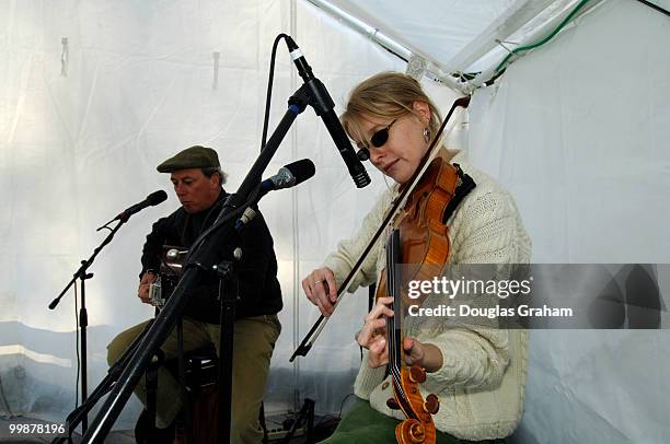 Phil ??? and Alex ??? play at Farfelu Vineyards during the Saturday afternoon wine tasting. The acoustic duo call themselves "Odd Legged Jenny" and...