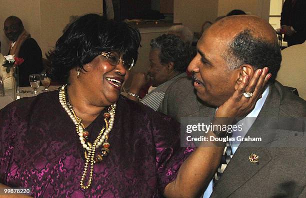 Lt. Governor of the State of Maryland, Michael S. Steele talks with Lucy Anthony while visiting St. Paul Senior Living Center in Capitol Heights...