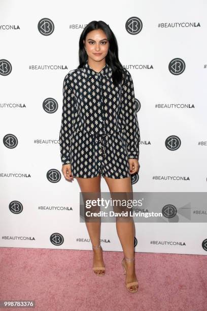 Camila Mendes attends the Beautycon Festival LA 2018 at the Los Angeles Convention Center on July 14, 2018 in Los Angeles, California.