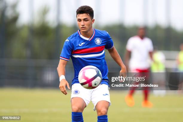 Manuel Garcia Alonso of Toulouse during a friendly match between Toulouse and Ajaccio on July 14, 2018 in Toulouse, France.