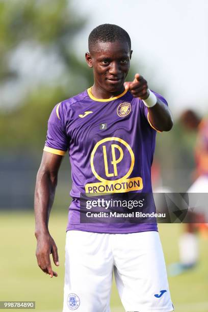 Max Alain Gradel of Toulouse during a friendly match between Toulouse and Ajaccio on July 14, 2018 in Toulouse, France.