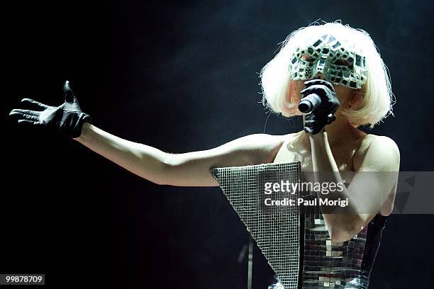 Lady Gaga performs in concert at DAR Constitution Hall on September 29, 2009 in Washington, DC.