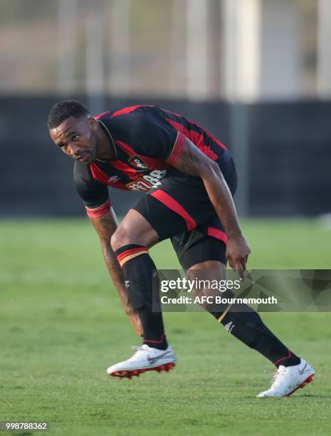 Callum Wilson of Bournemouth gestures during AFC Bournemouth v Sevilla, pre-season friendly, at La Manga Club Football Centre on July 14, 2018 in...