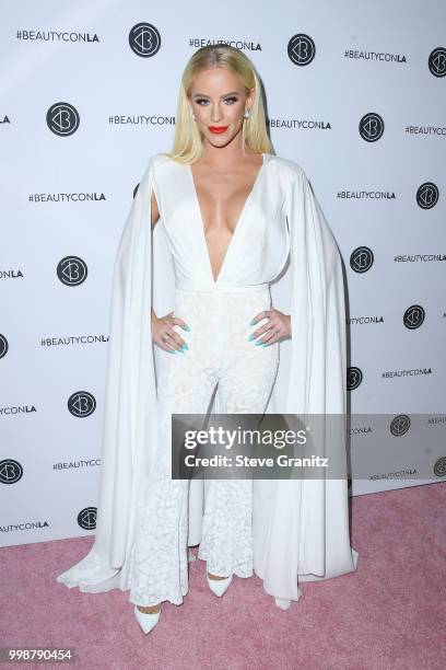 Gigi Gorgeous attends the Beautycon Festival LA 2018 at the Los Angeles Convention Center on July 14, 2018 in Los Angeles, California.