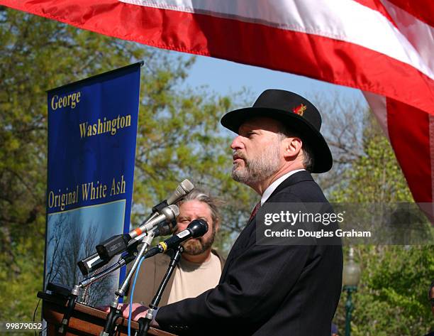 Architect of the Capitol Alan Hantman during a ceremony in which a six foot sapling clone of a white ash grown by George Washington circa 1785 was...