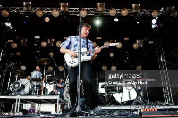 Jim Adkins of Jimmy Eat World performs on Day Two of the Forecastle Festival on July 14, 2018 in Louisville, Kentucky.