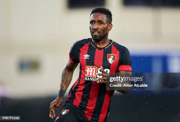 Jermain Defoe of AFC Bournemouth reacts during Pre- Season friendly Match between Sevilla FC and AFC Bournemouth at La Manga Club on July 14, 2018 in...